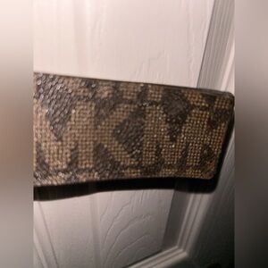 Michael Kors Brown and Tan Monogram Wallet